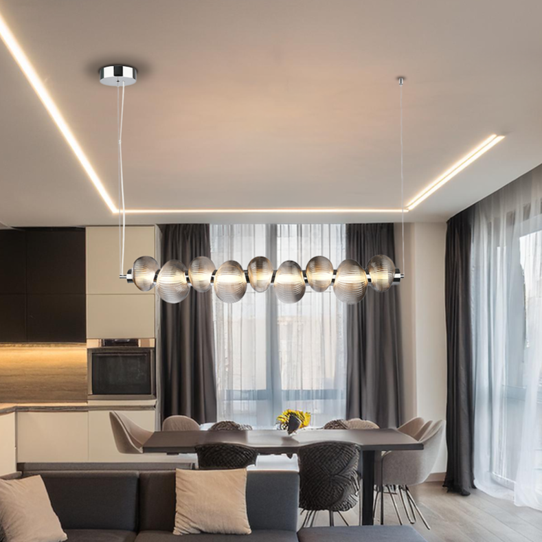 Lustra LED Suspendata Bolla Silver Smoked Premium Echivalent 350W