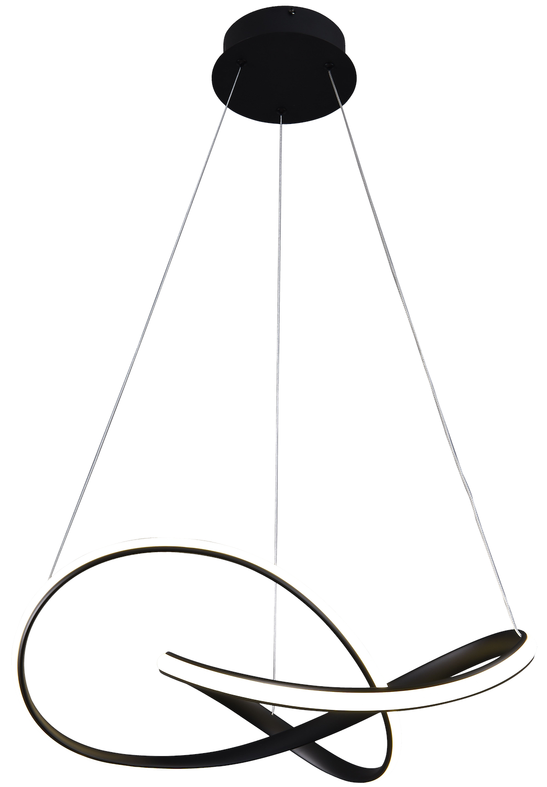 Lustra LED Suspendata Cappio Black Premium Echivalent 200W