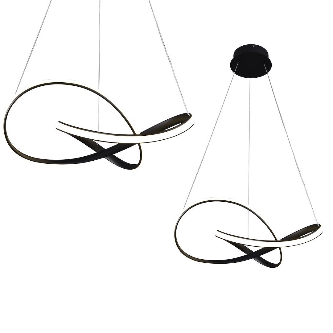 Lustra LED Suspendata Cappio Black Premium Echivalent 200W