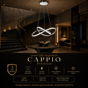 Lustra LED Suspendata Cappio Silver Premium Echivalent 200W