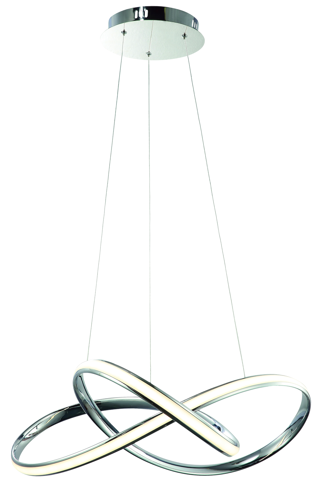 Lustra LED Suspendata Cappio Silver Premium Echivalent 200W