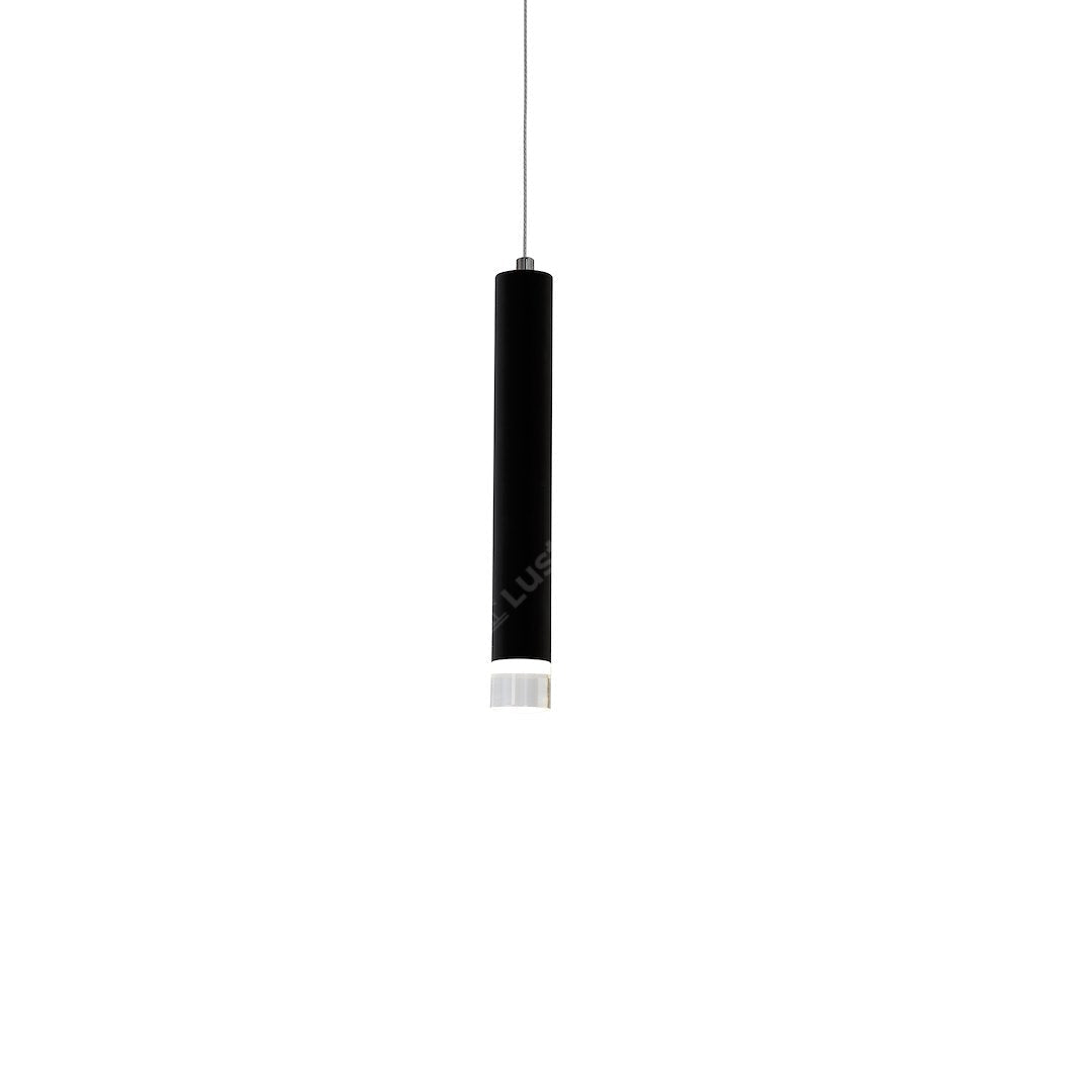 Lustra LED Suspendata CARBON Black 3 Tuburi 45CM Echivalent 70W
