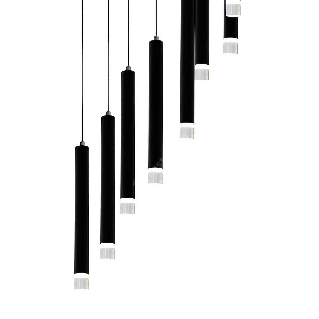 Lustra LED Suspendata Carbon Black Premium Echivalent 100W