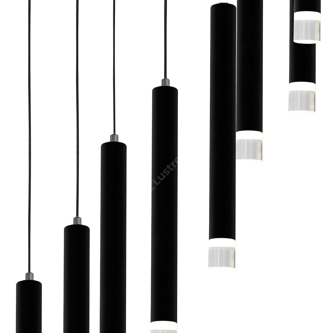 Lustra LED Suspendata Carbon Black Premium Echivalent 100W