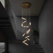 Lustra LED Suspendata CELESTA Echivalent 200W Gold
