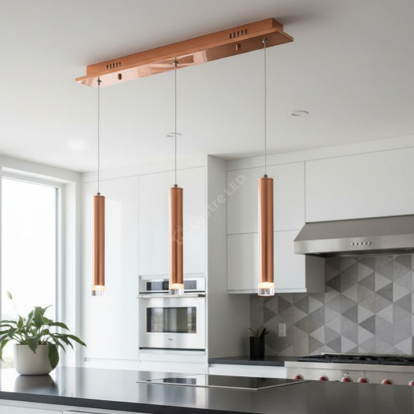 Lustra LED Suspendata Copper Premium Echivalent 100W