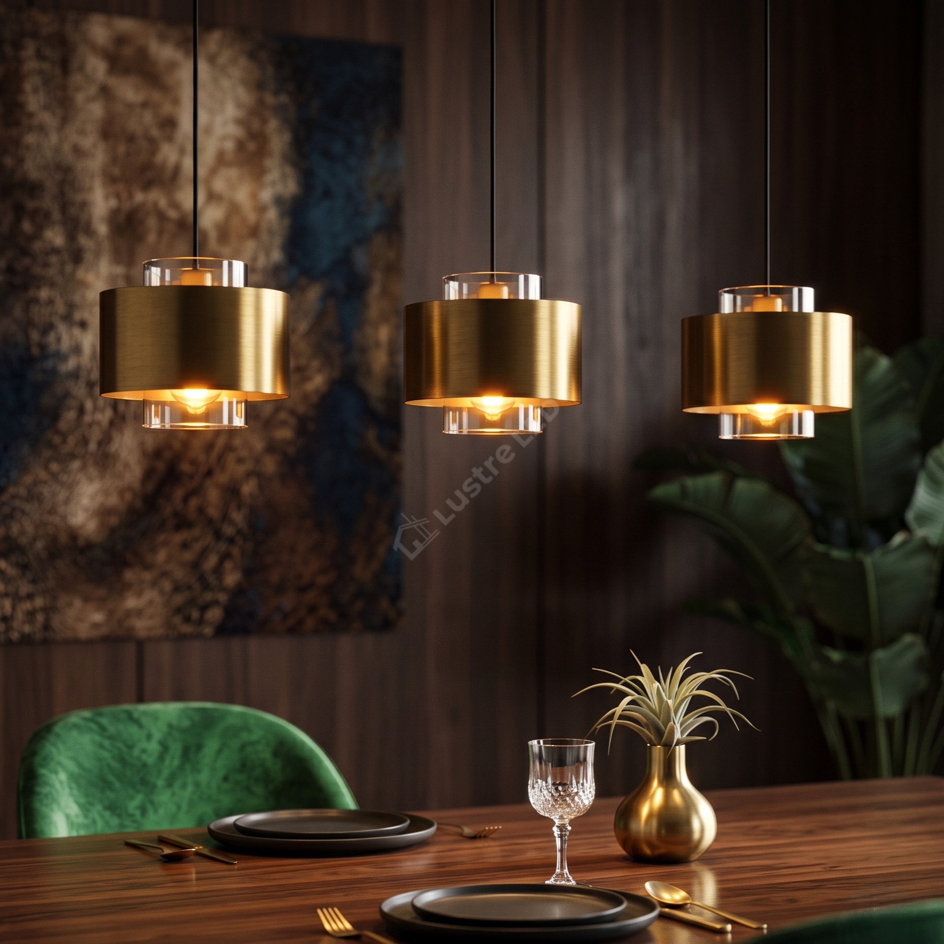 Lustra LED Suspendata DUGLIA Gold 128CM Premium