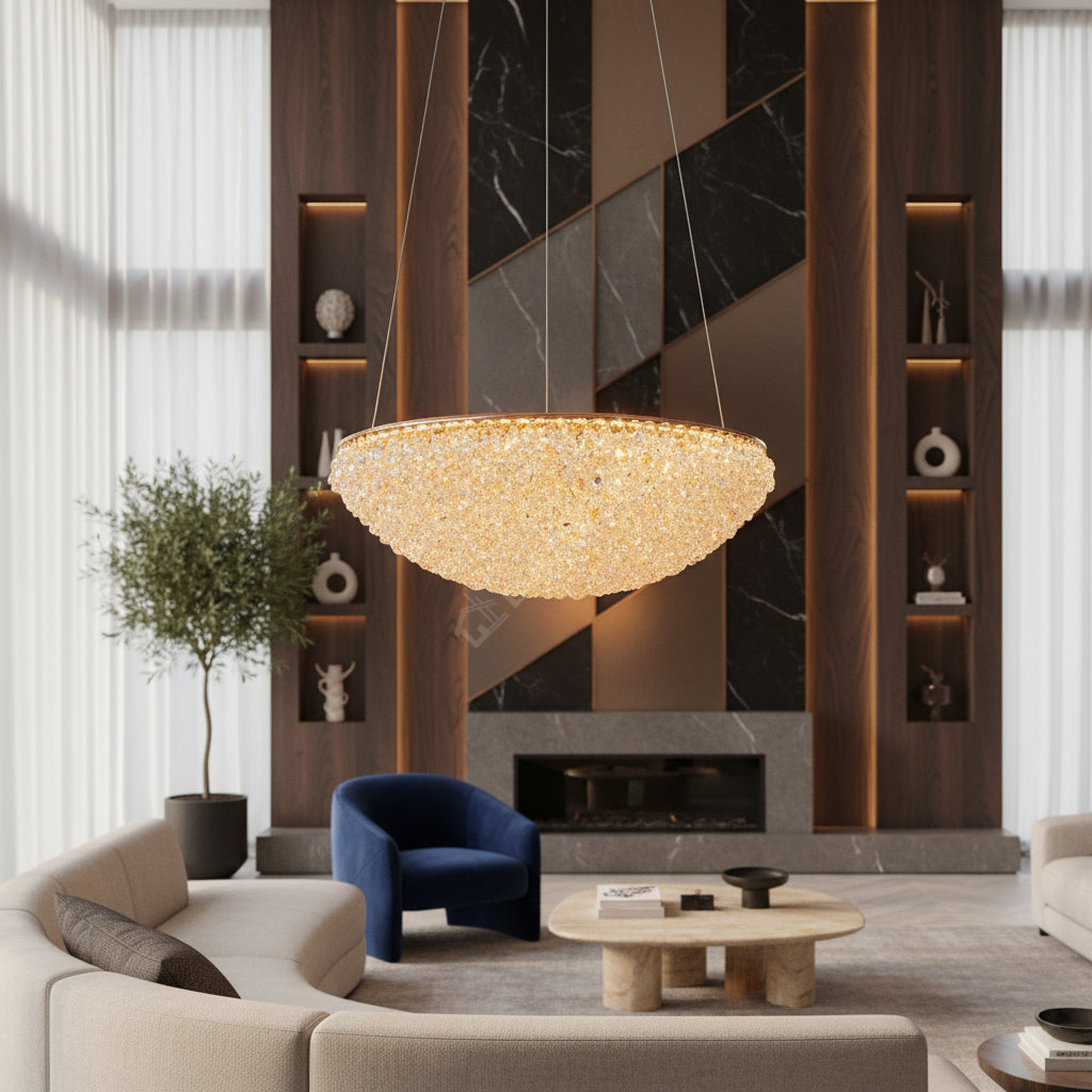 Lustra LED Suspendata ENZO NEST Golden Sponge