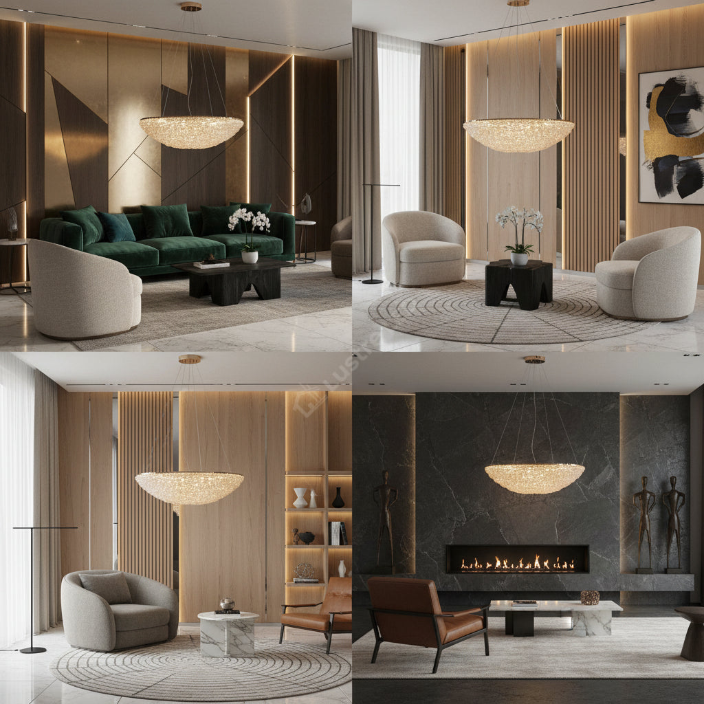 Lustra LED Suspendata ENZO NEST Golden Sponge