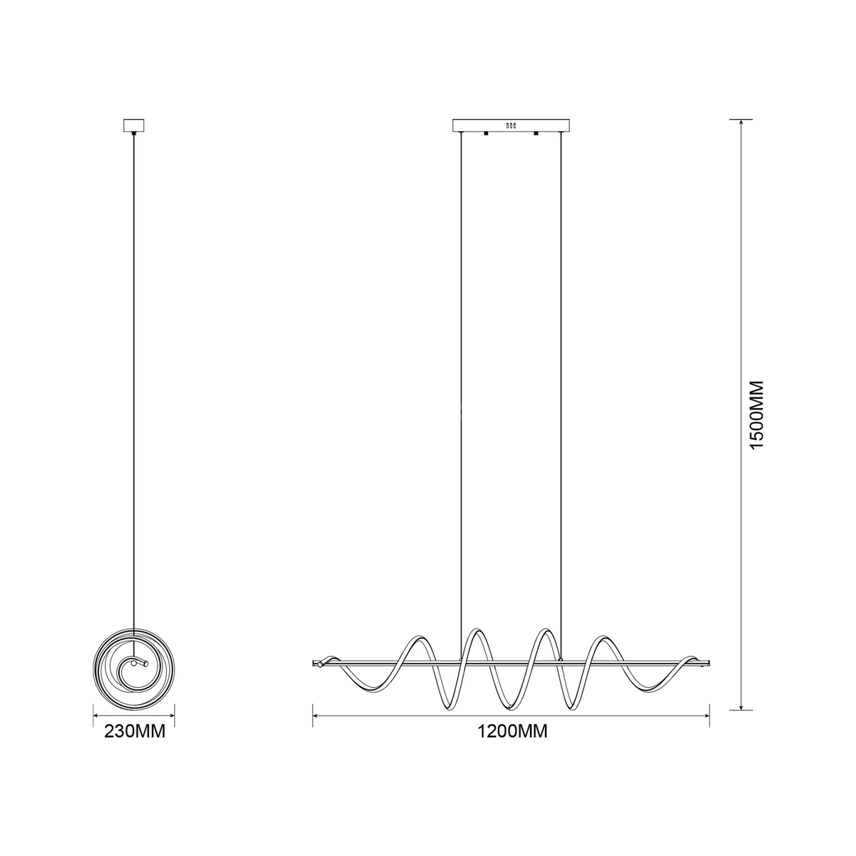 Lustra LED Suspendata Esero Gold Premium Echivalent 450W