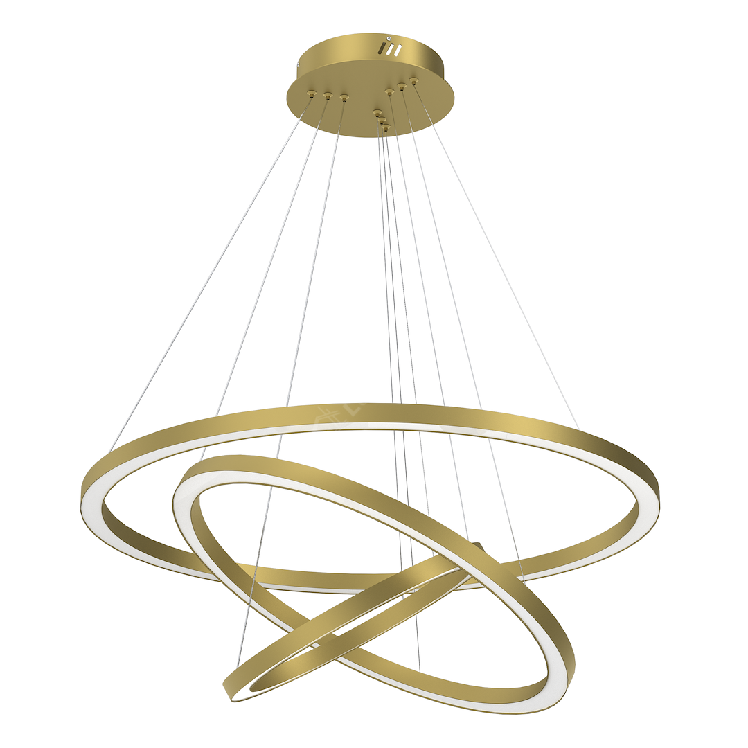 Lustra LED Suspendata Galaxia Gold Premium 3500K Echivalent 500W