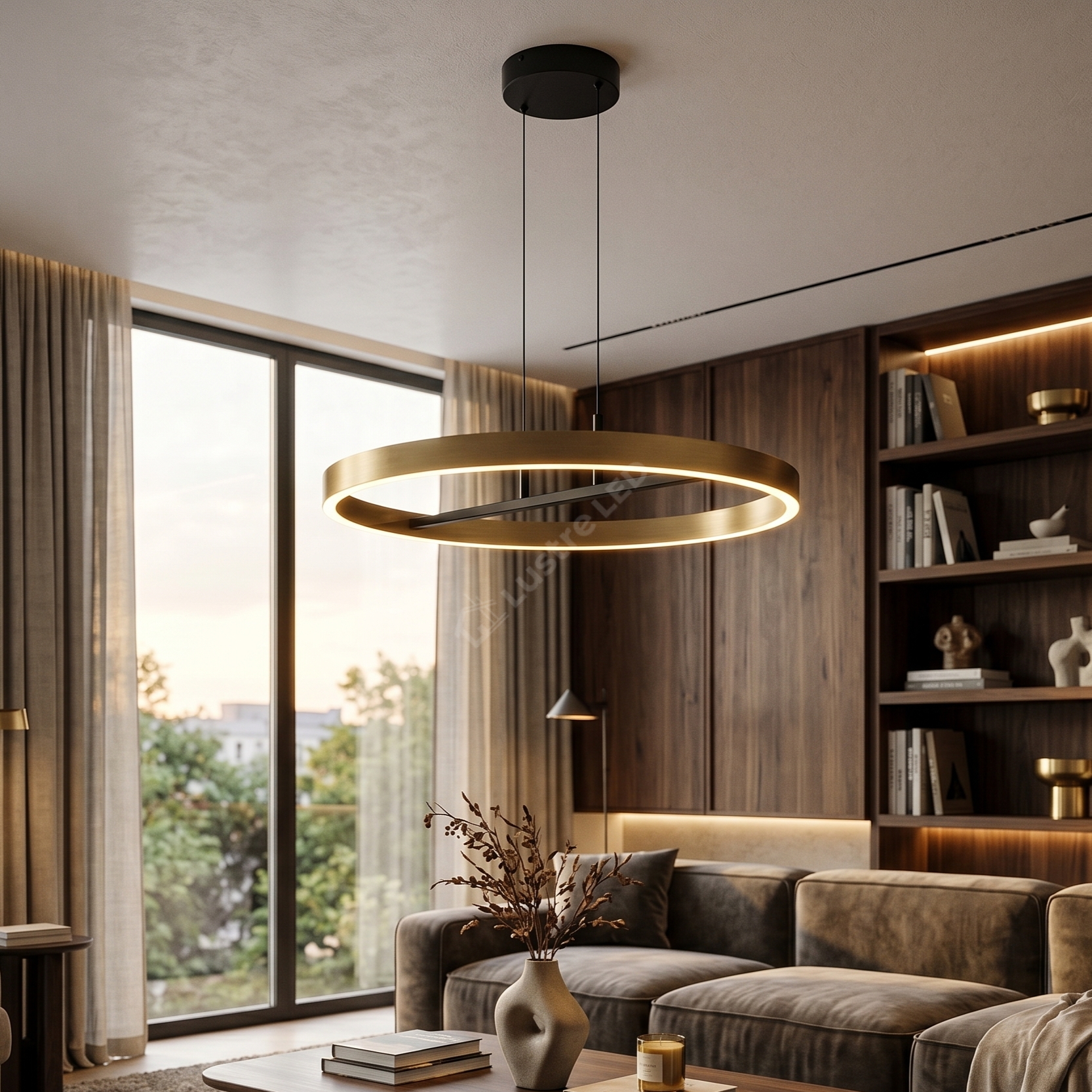 Lustra LED Suspendata Gold ORIBEL Echivalent 400W