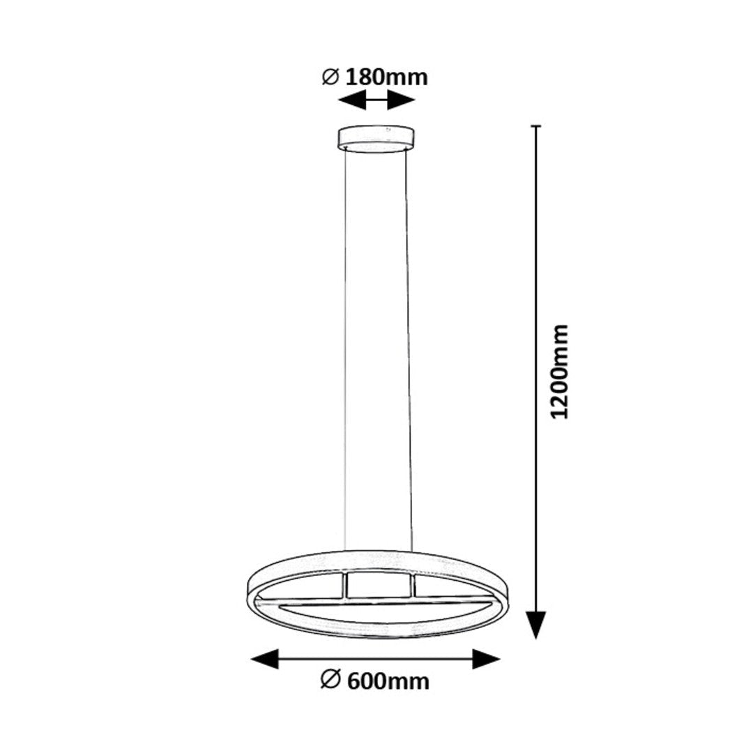 Lustra LED Suspendata Gold ORIBEL Echivalent 400W