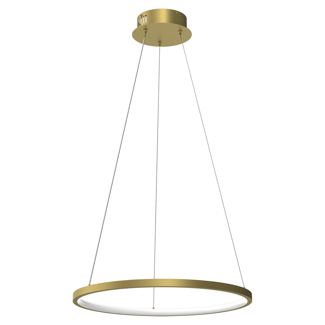 Lustra LED Suspendata Hoop Gold Premium 1 Segment Reglabil Echivalent 150W