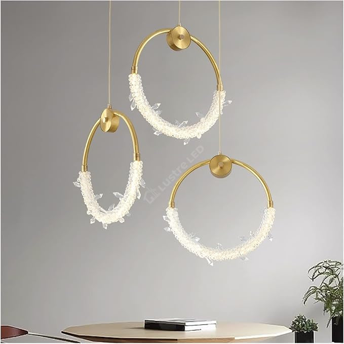 Lustra LED Suspendata ICE-AGE Gold Echivalent 300W