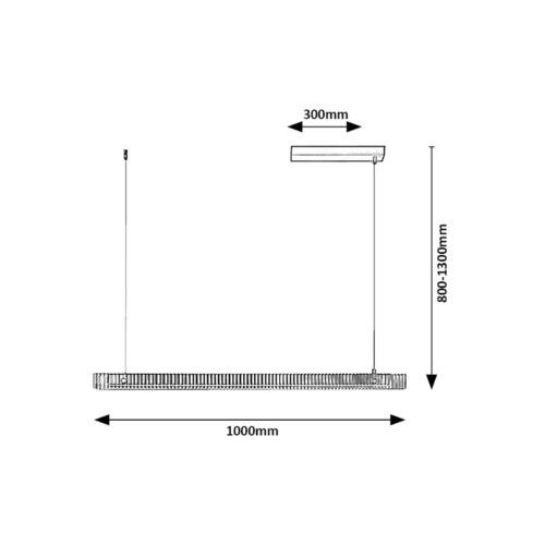 Lustra LED Suspendata Liniara NADIA 3000K PREMIUM