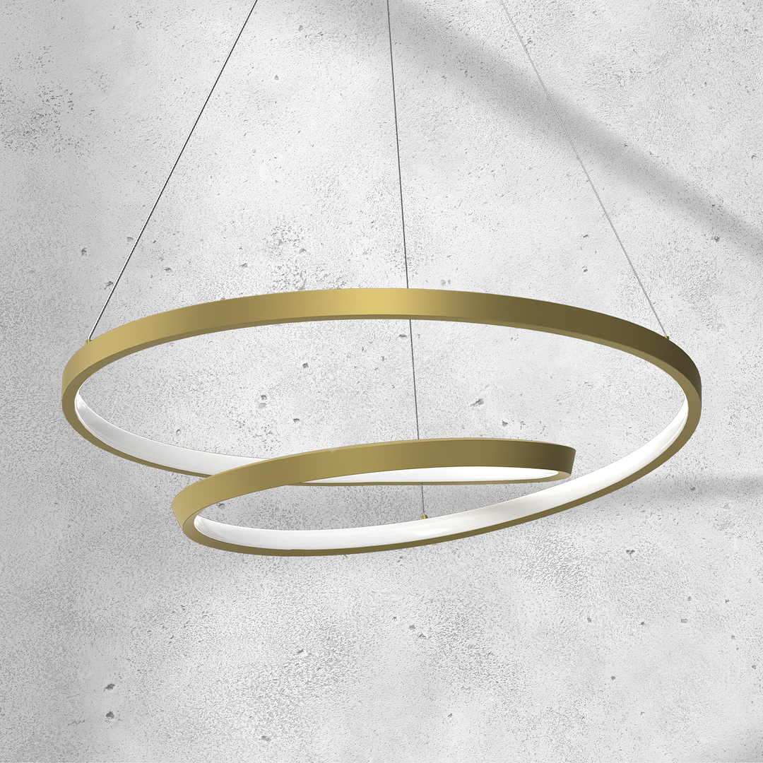 Lustra LED Suspendata Lucero Gold Premium Echivalent 250W