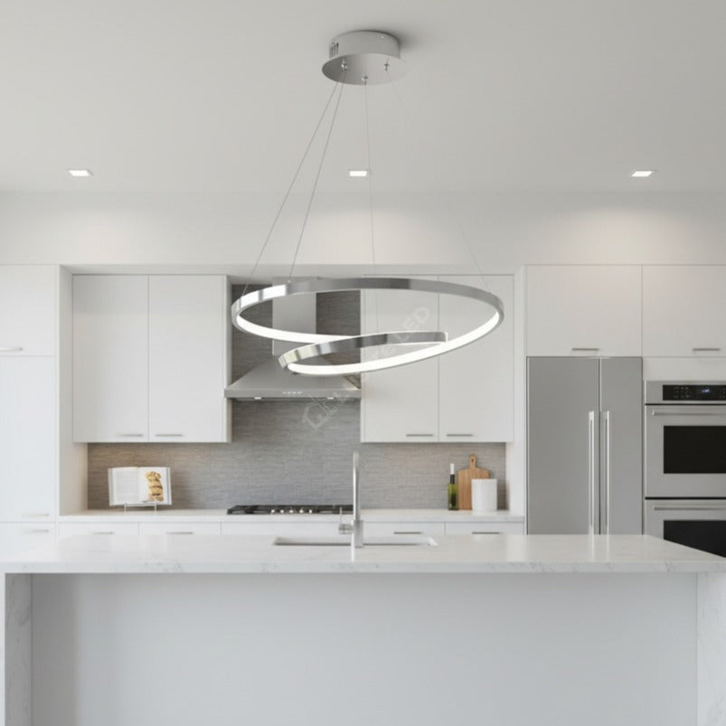 Lustra LED Suspendata Lucero Silver Premium Echivalent 250W