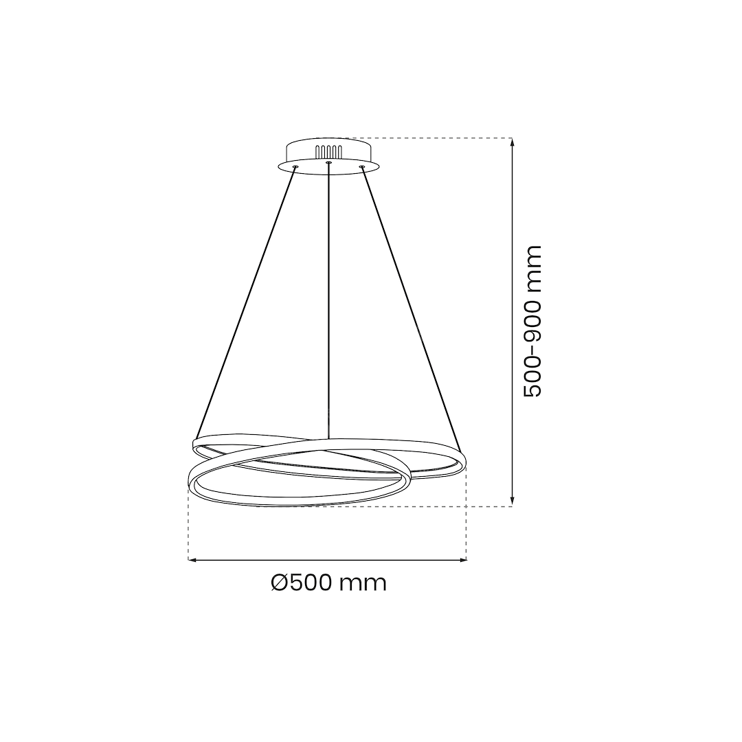 Lustra LED Suspendata Lucero Silver Premium Echivalent 250W