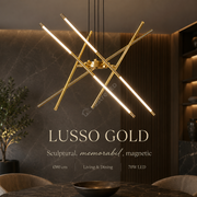 Lustra LED Suspendata LUSSO Gold Ø80CM Echivalent 280W