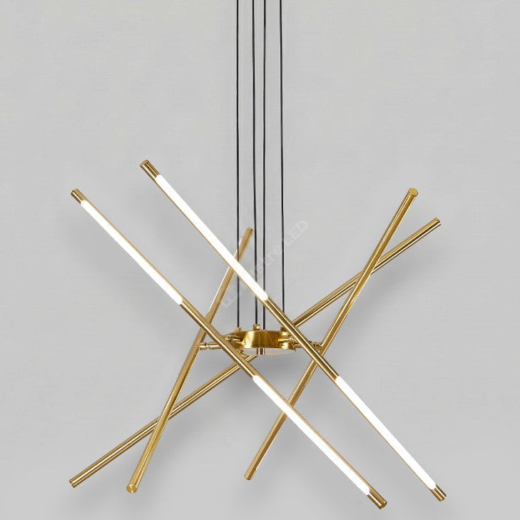 Lustra LED Suspendata LUSSO Gold Ø80CM Echivalent 280W
