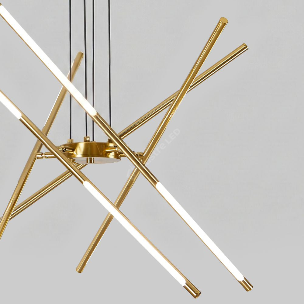 Lustra LED Suspendata LUSSO Gold Ø80CM Echivalent 280W