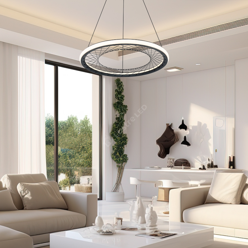 Lustra LED Suspendata Nest Black Premium Echivalent 250W