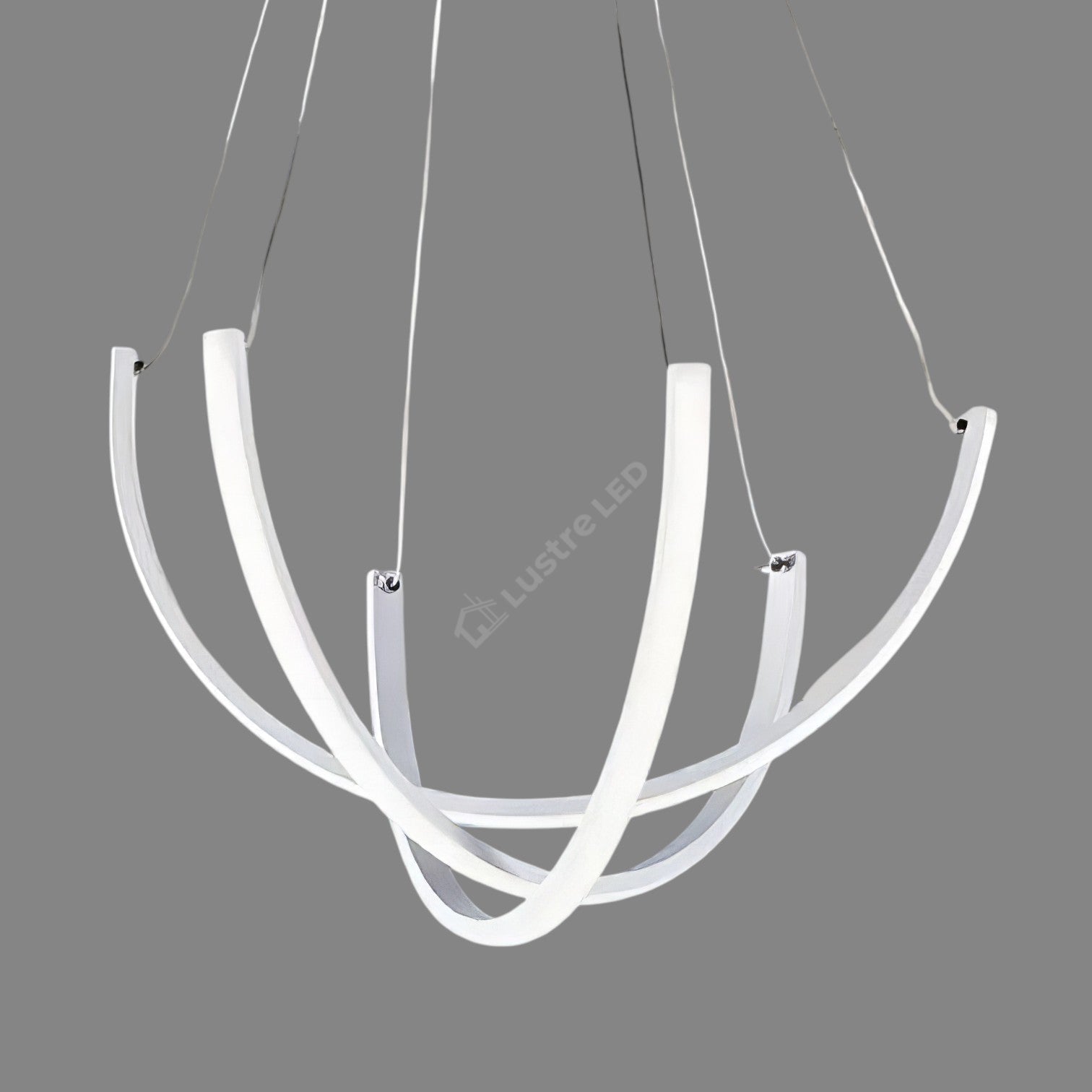 Lustra LED Suspendata NOVIQ Lines White Echivalent 500W Telecomanda