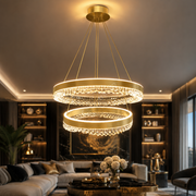 Lustra LED Suspendata Preciosa Gold Premium Echivalent 550W