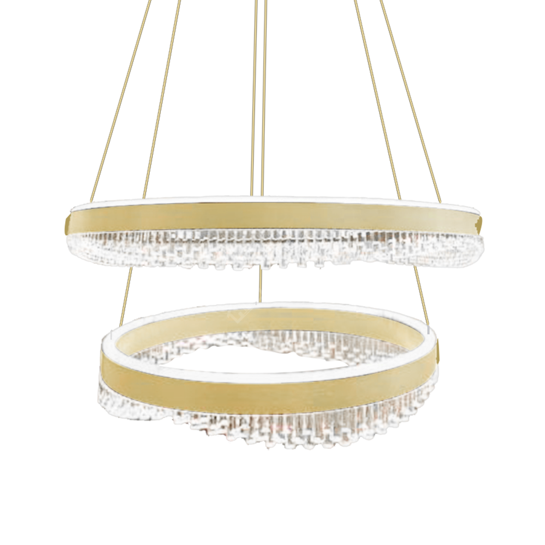 Lustra LED Suspendata Preciosa Gold Premium Echivalent 550W