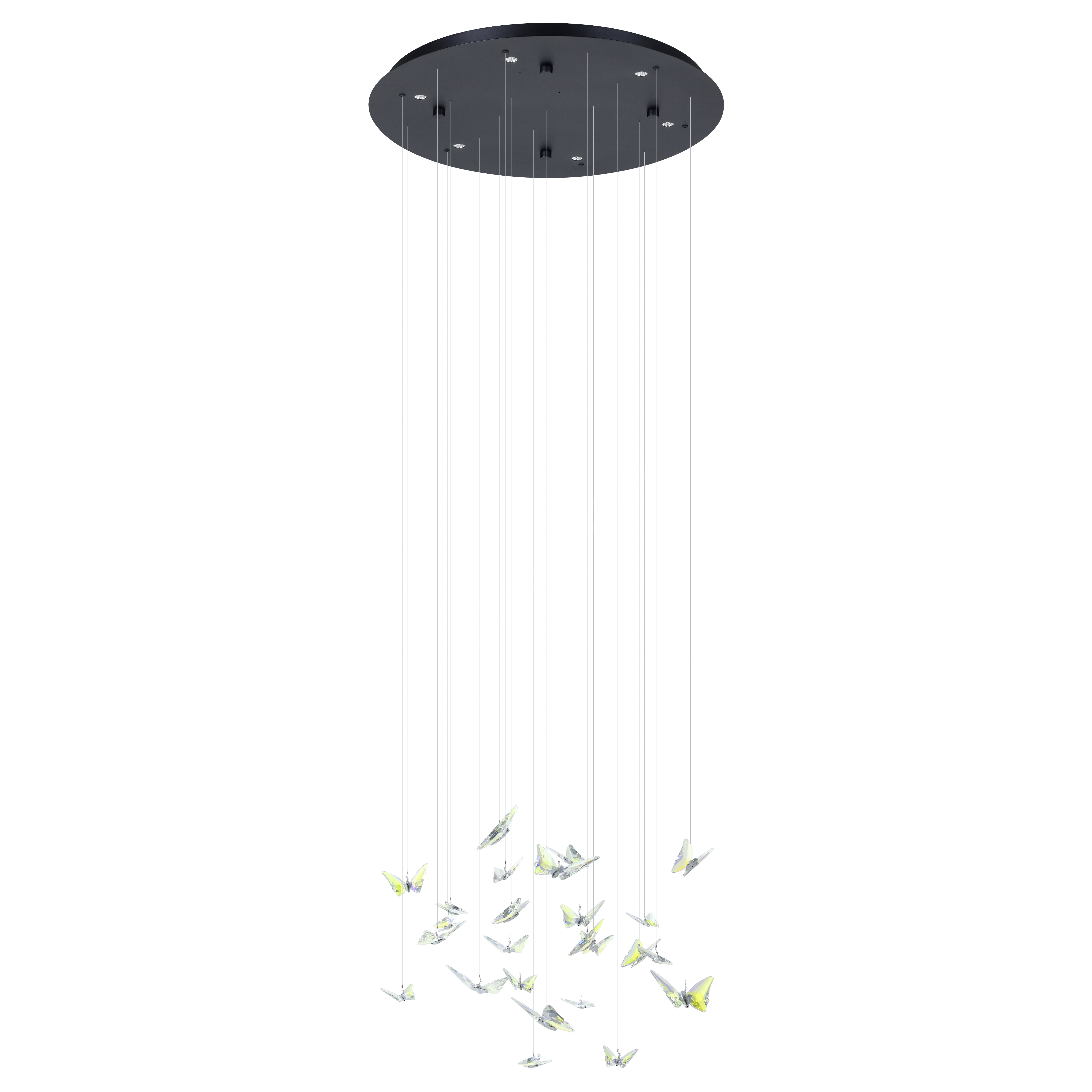 Lustra LED Suspendata Premium Adrados Black Ø58CM