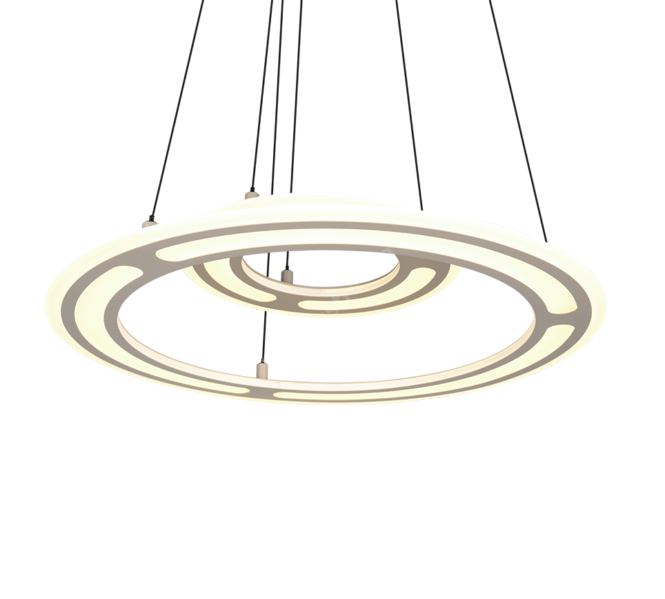 Lustra LED Suspendata Premium Cromer Beige - Inaltime Reglabila prin Telecomanda