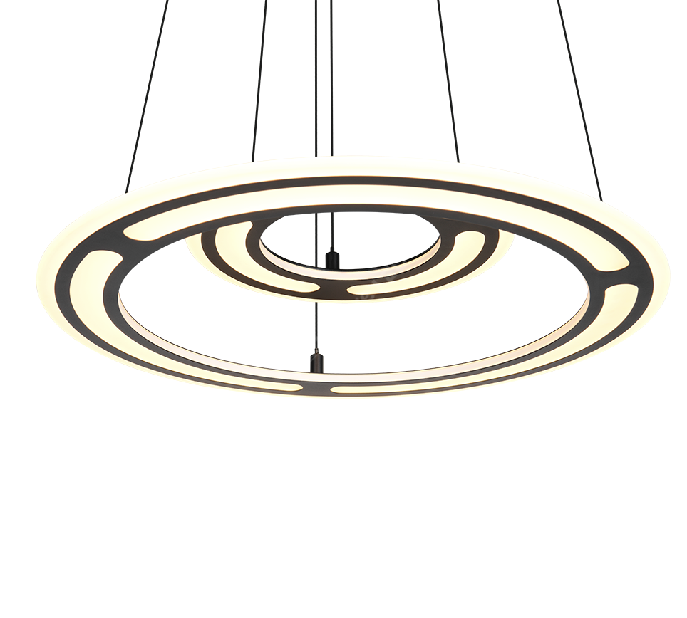 Lustra LED Suspendata Premium Cromer Black - Inaltime Reglabila prin Telecomanda
