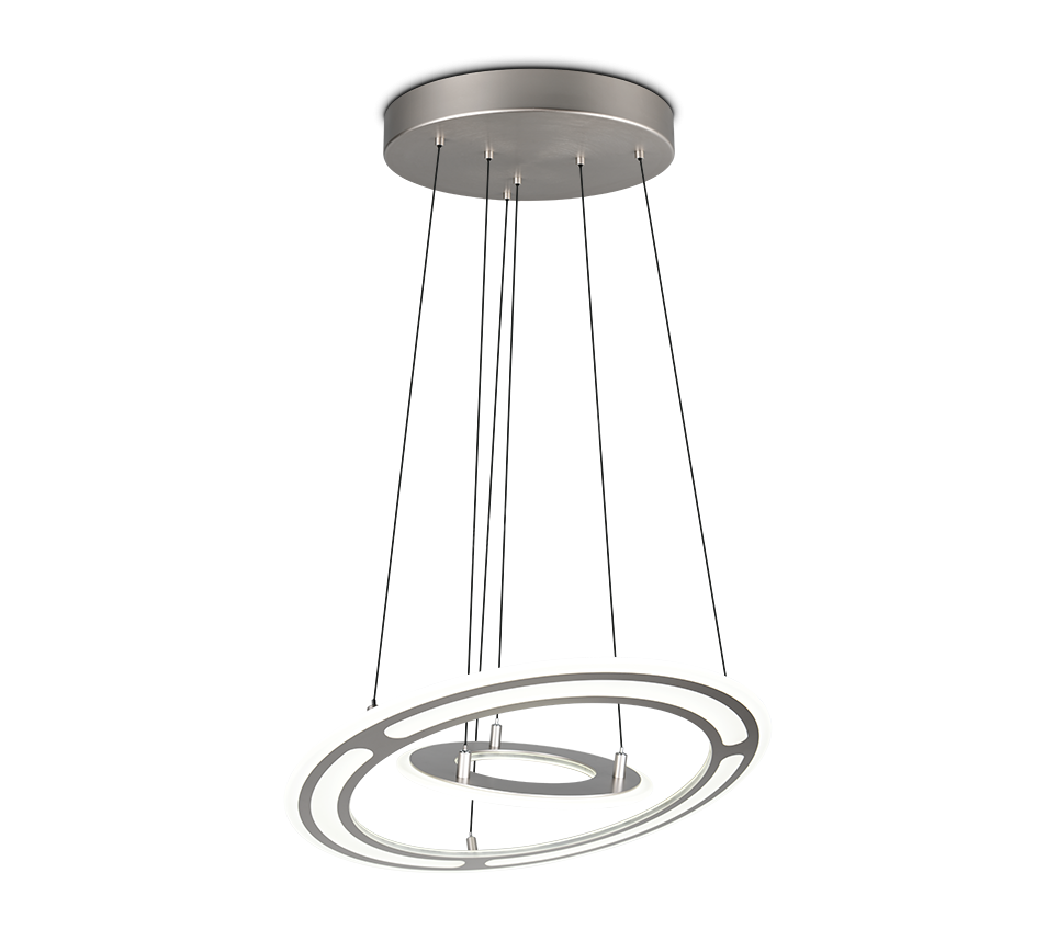Lustra LED Suspendata Premium Cromer Silver - Inaltime Reglabila prin Telecomanda