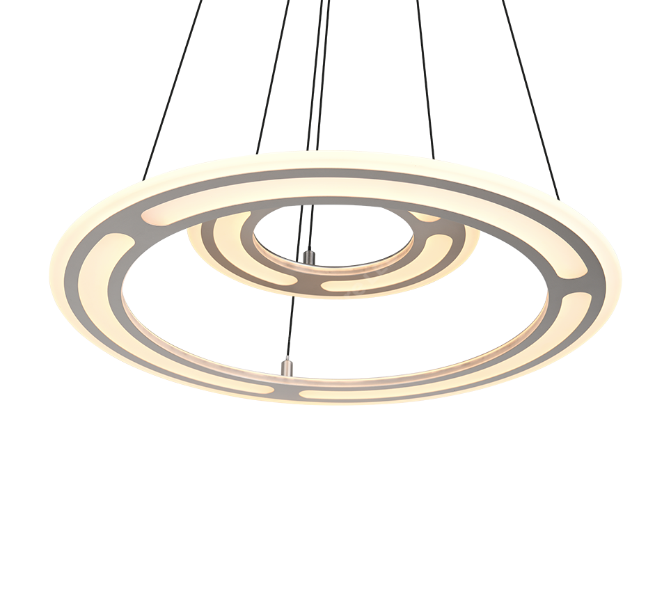 Lustra LED Suspendata Premium Cromer Silver - Inaltime Reglabila prin Telecomanda