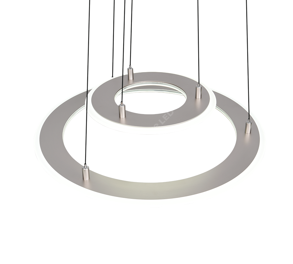 Lustra LED Suspendata Premium Cromer Silver - Inaltime Reglabila prin Telecomanda