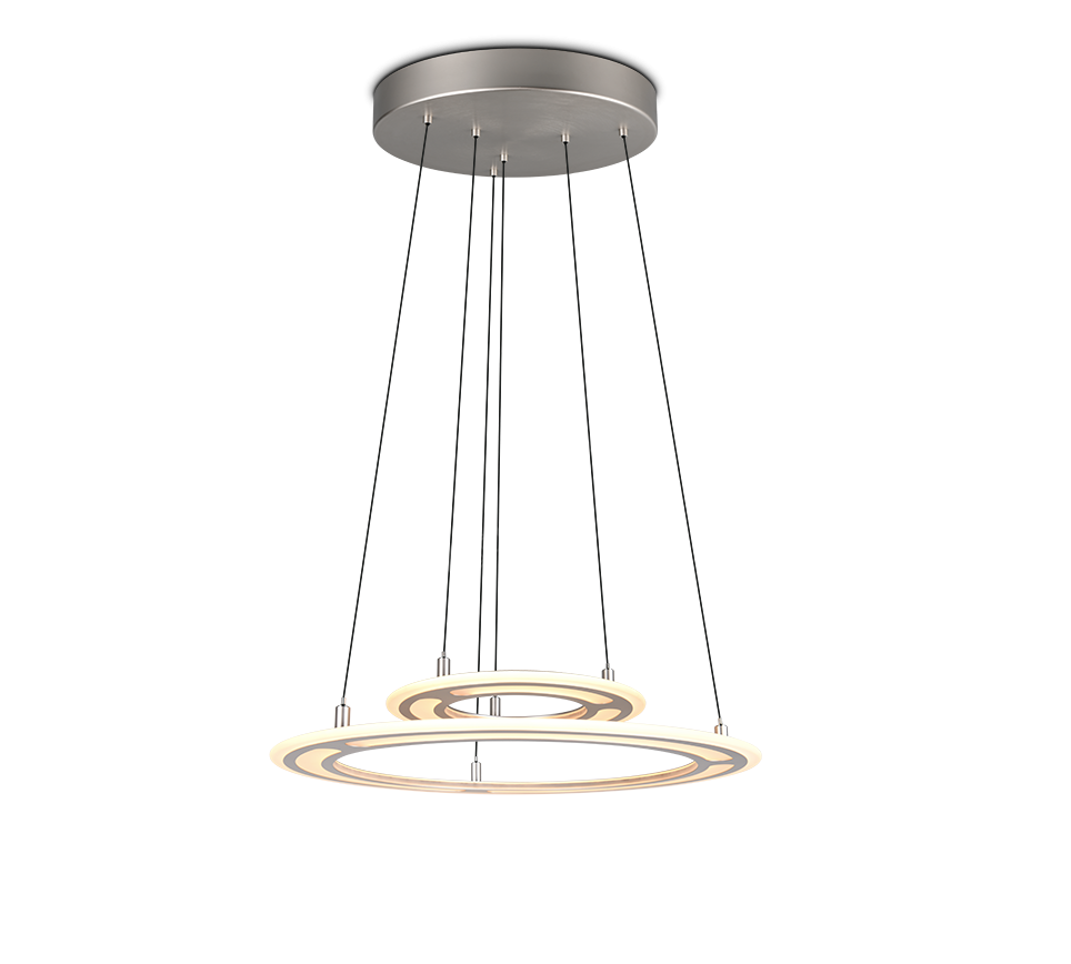 Lustra LED Suspendata Premium Cromer Silver - Inaltime Reglabila prin Telecomanda