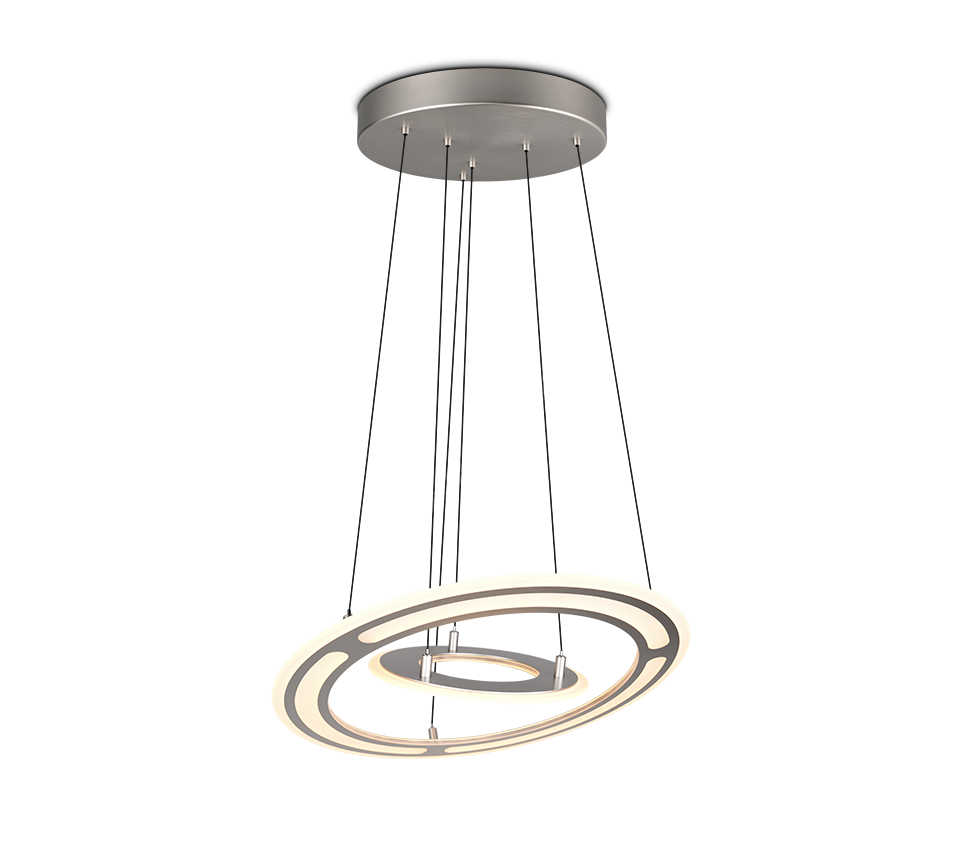 Lustra LED Suspendata Premium Cromer Silver - Inaltime Reglabila prin Telecomanda