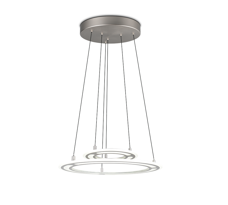Lustra LED Suspendata Premium Cromer Silver - Inaltime Reglabila prin Telecomanda