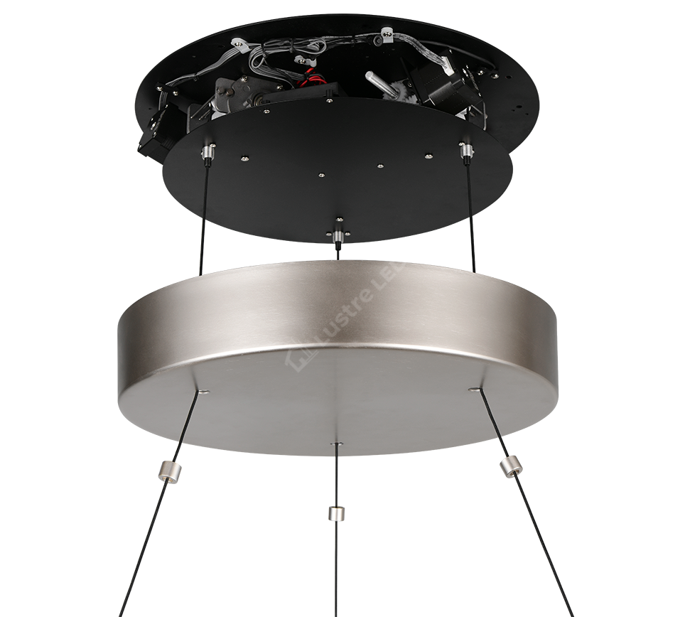 Lustra LED Suspendata Premium Mini Cromer Silver - Inaltime Reglabila prin Telecomanda