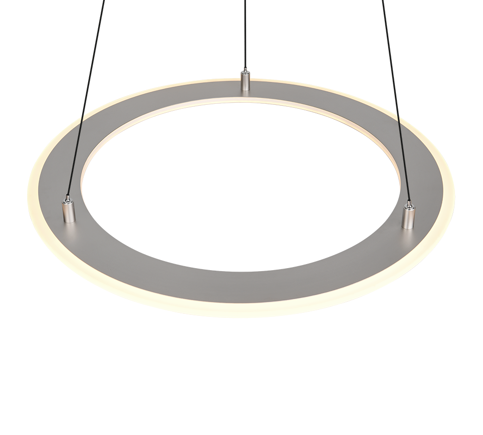 Lustra LED Suspendata Premium Mini Cromer Silver - Inaltime Reglabila prin Telecomanda