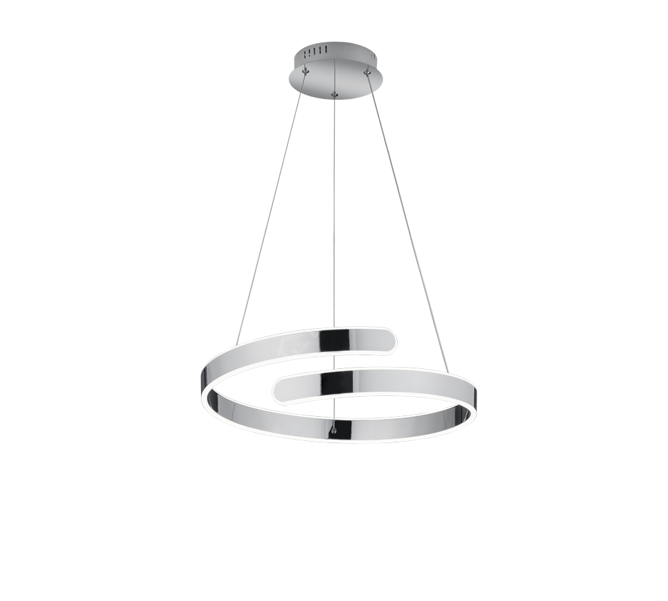 Lustra LED Suspendata Premium Parma Silver Echivalent 450W | 4000K