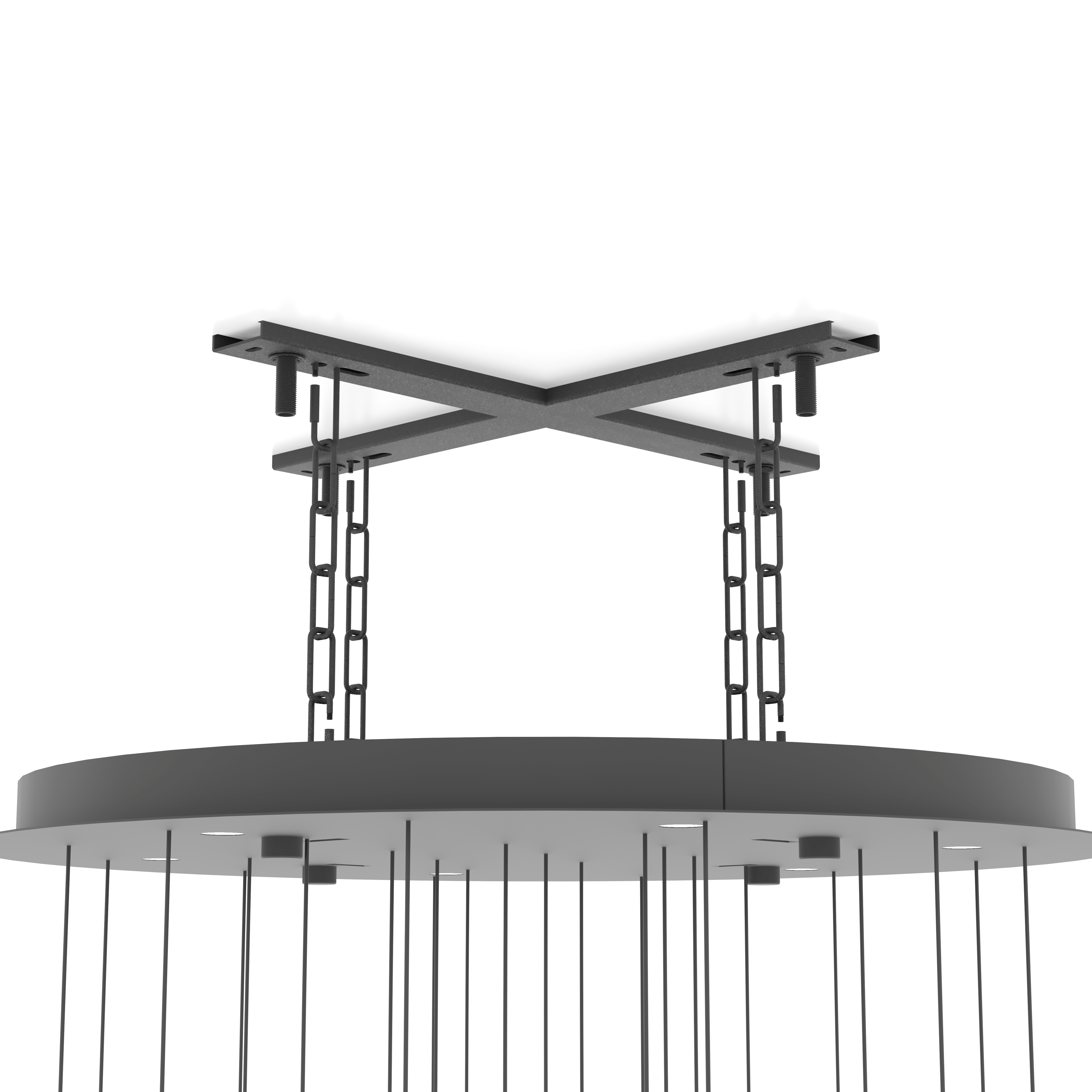 Lustra LED Suspendata Premium Sardenara Black Echivalent 300W | Ø53CM