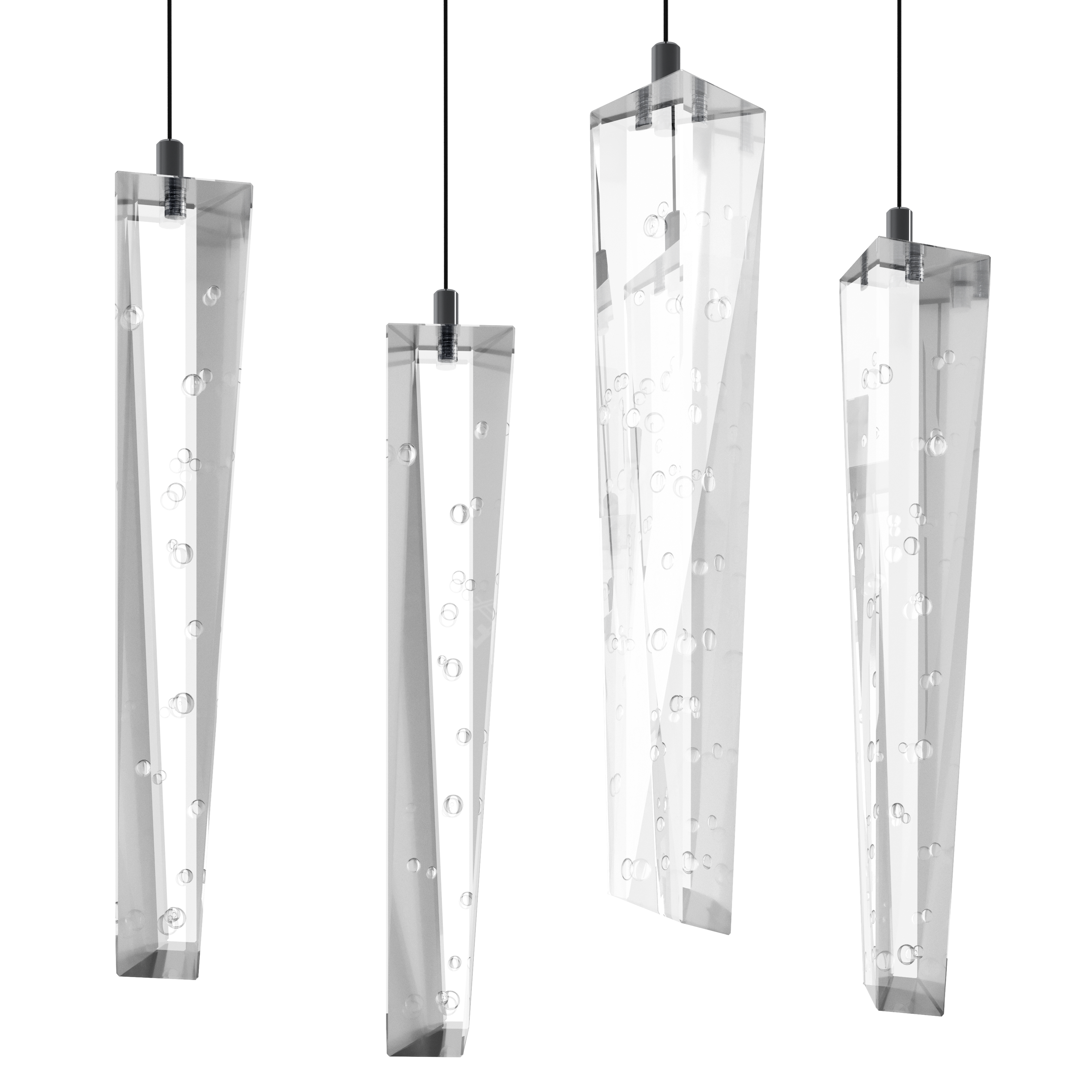 Lustra LED Suspendata Premium Sardenara Black Echivalent 300W | Ø53CM