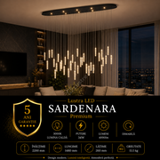 Lustra LED Suspendata Premium Sardenara II Black Echivalent 400W