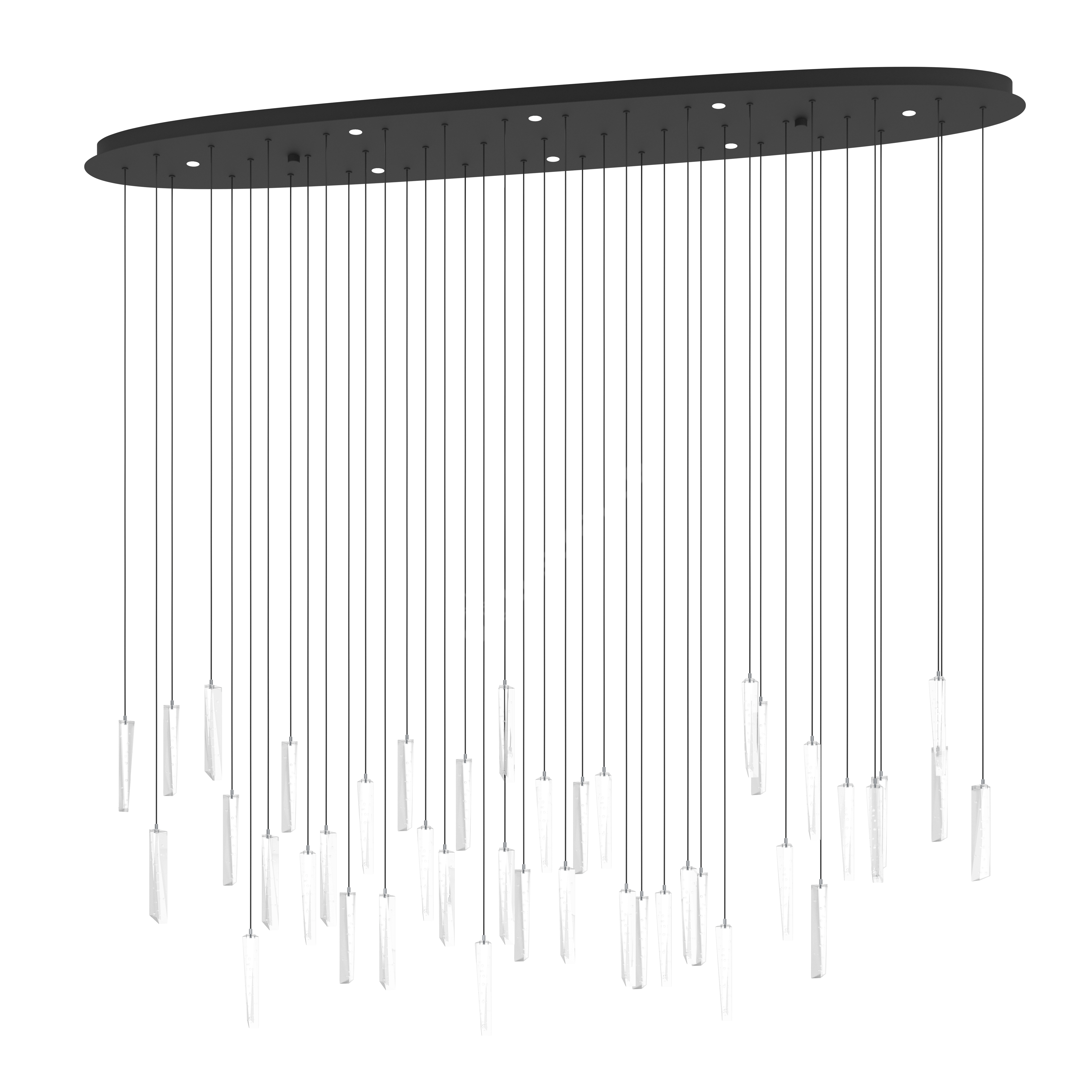 Lustra LED Suspendata Premium Sardenara II Black Echivalent 400W