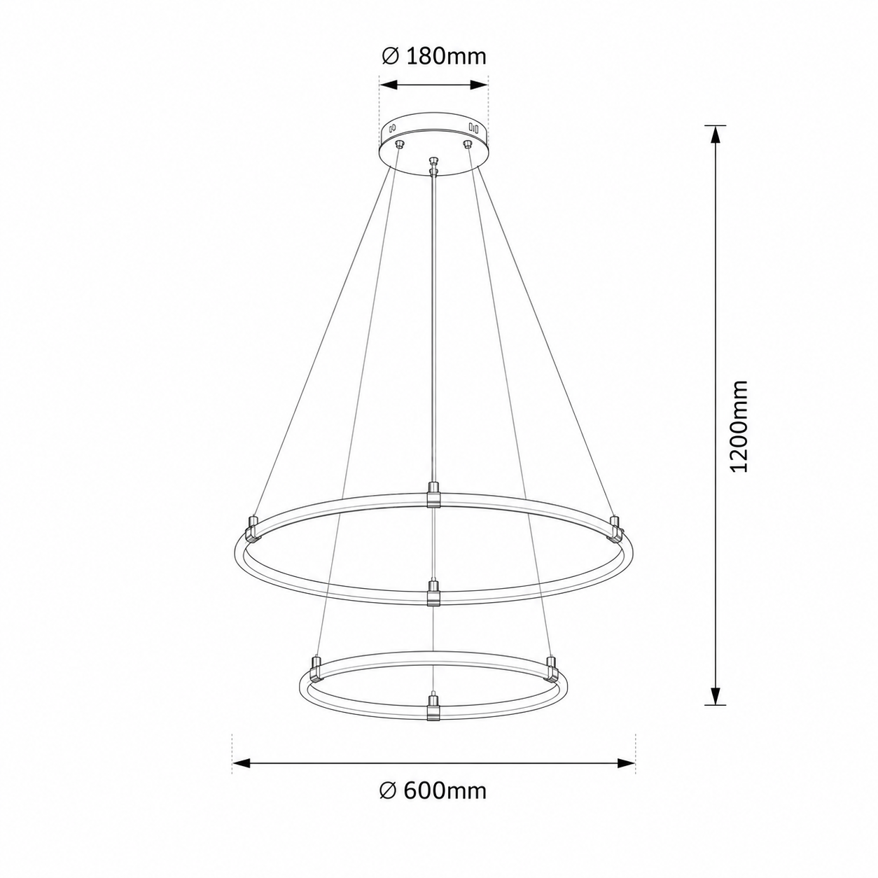 Lustra LED Suspendata Premium Silver FYNIX Echivalent 500W Telecomanda