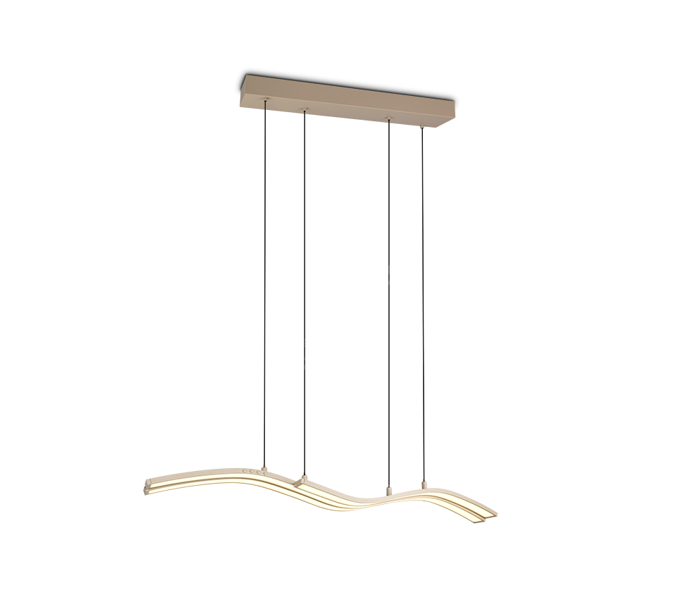 Lustra LED Suspendata Premium Spider Beige - Inaltime Reglabila prin Telecomanda