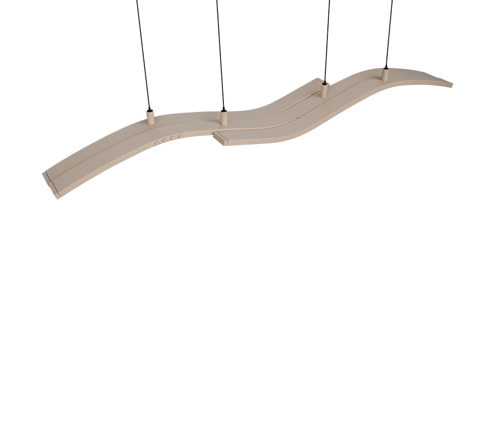 Lustra LED Suspendata Premium Spider Beige - Inaltime Reglabila prin Telecomanda