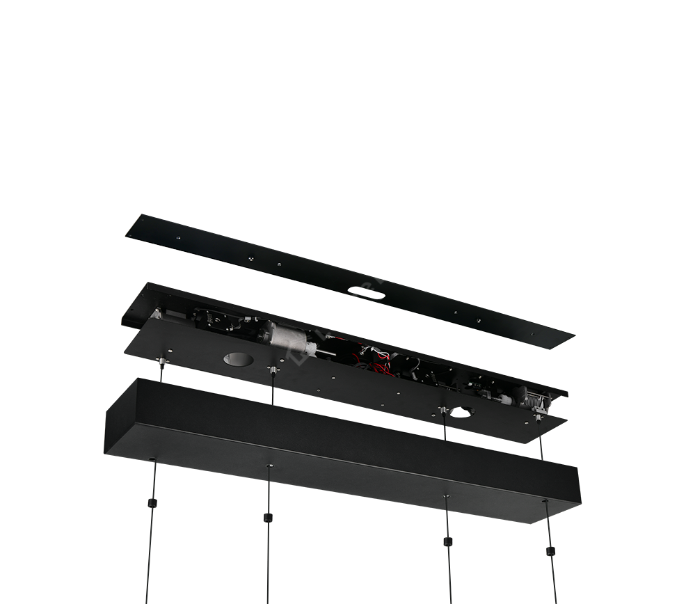 Lustra LED Suspendata Premium Spider Black - Inaltime Reglabila prin Telecomanda